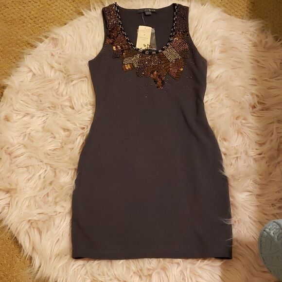 COPY - Forever 21 embellished,  spandex dress size small - Picture 1 of 7